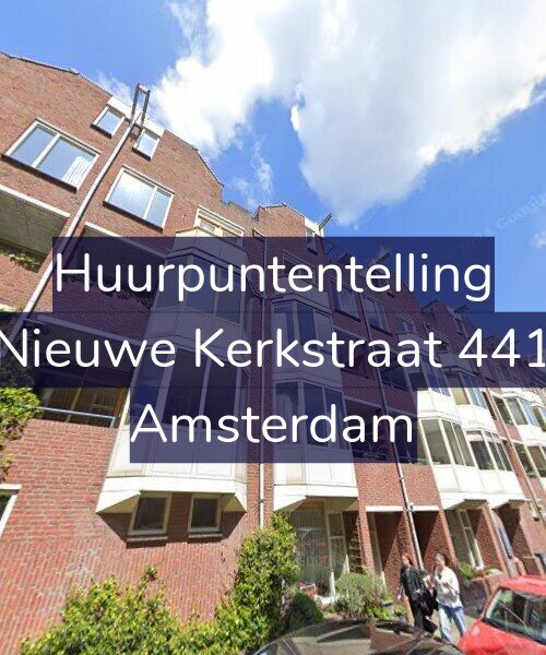 Foto gevel Huurpuntentelling voor Nieuwe Kerkstraat 441, Amsterdam