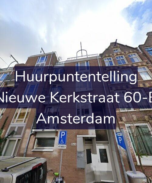 Foto gevel Huurpuntentelling voor Nieuwe Kerkstraat 60-B, Amsterdam