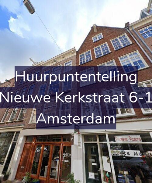 Foto gevel Huurpuntentelling voor Nieuwe Kerkstraat 6-1, Amsterdam