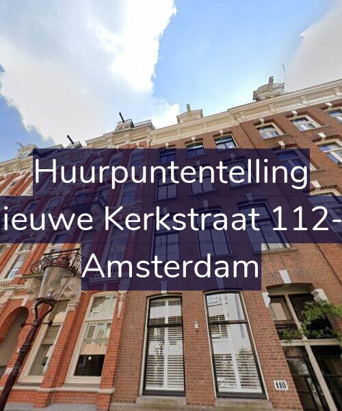 Foto gevel Huurpuntentelling voor Nieuwe Kerkstraat 112-3, Amsterdam