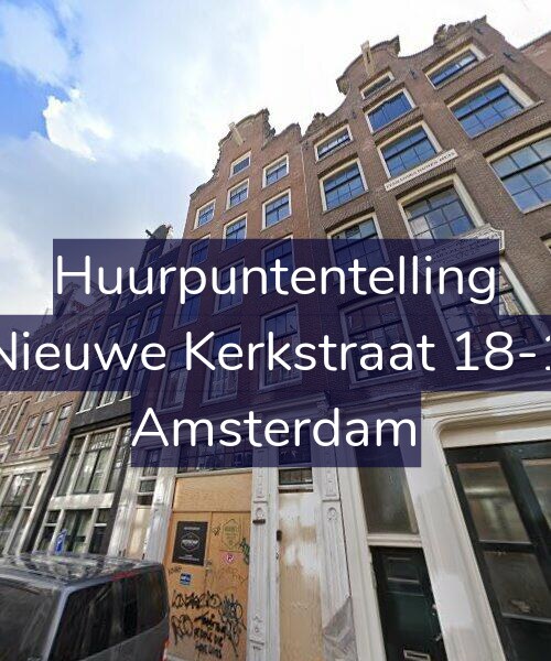 Foto gevel Huurpuntentelling voor Nieuwe Kerkstraat 18-1, Amsterdam