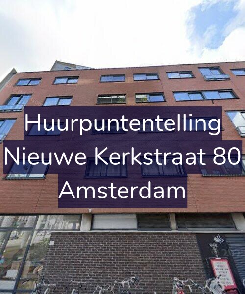 Foto gevel Huurpuntentelling voor Nieuwe Kerkstraat 80, Amsterdam
