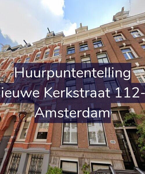 Foto gevel Huurpuntentelling voor Nieuwe Kerkstraat 112-4, Amsterdam