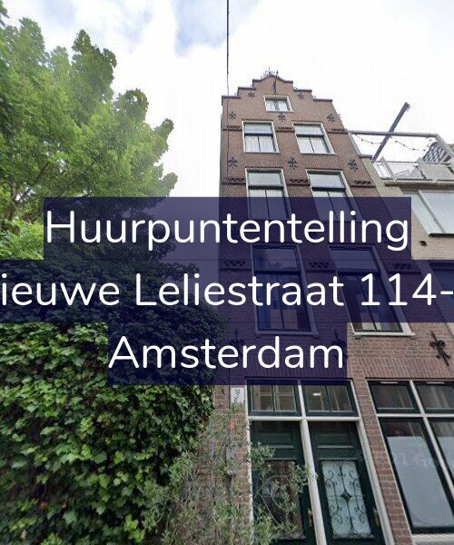Foto gevel Huurpuntentelling voor Nieuwe Leliestraat 114-B, Amsterdam