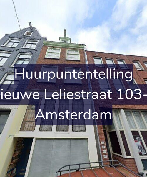 Foto gevel Huurpuntentelling voor Nieuwe Leliestraat 103-2, Amsterdam