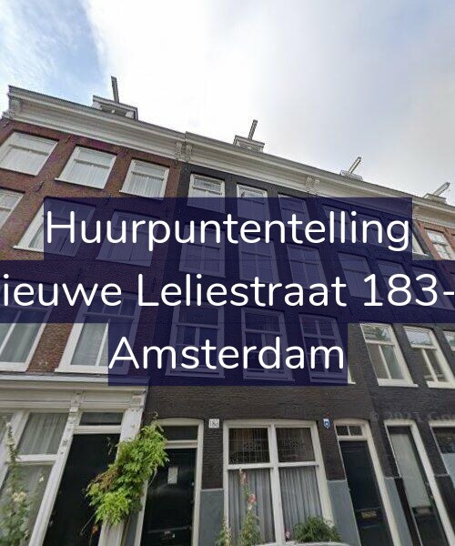 Foto gevel Huurpuntentelling voor Nieuwe Leliestraat 183-1, Amsterdam