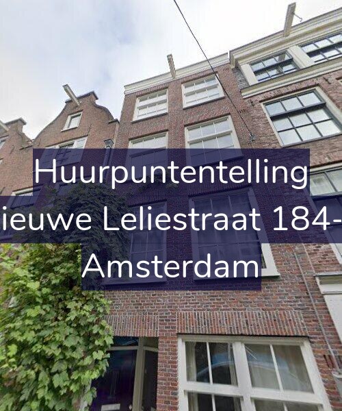 Foto gevel Huurpuntentelling voor Nieuwe Leliestraat 184-2, Amsterdam