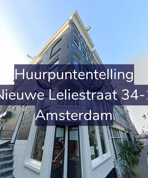 Foto gevel Huurpuntentelling voor Nieuwe Leliestraat 34-1, Amsterdam