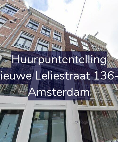 Foto gevel Huurpuntentelling voor Nieuwe Leliestraat 136-1, Amsterdam