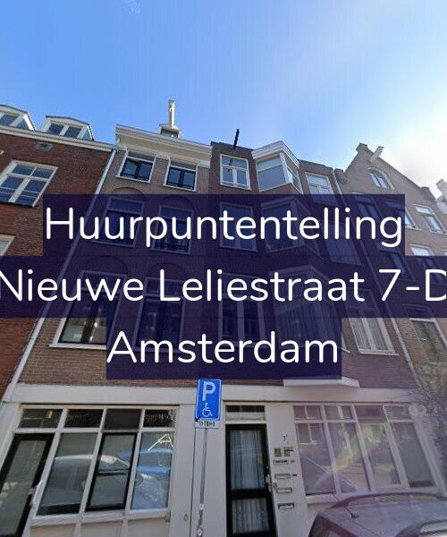 Foto gevel Huurpuntentelling voor Nieuwe Leliestraat 7-D, Amsterdam