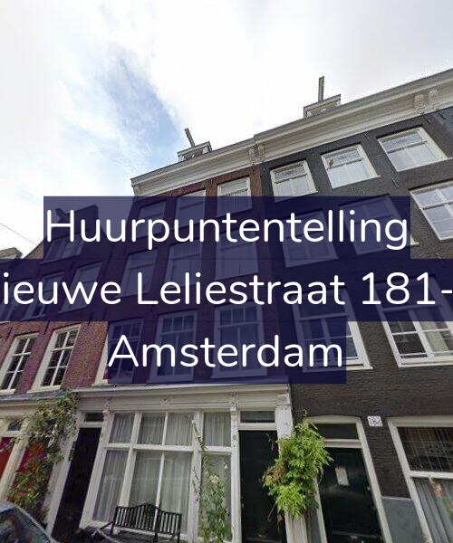 Foto gevel Huurpuntentelling voor Nieuwe Leliestraat 181-2, Amsterdam