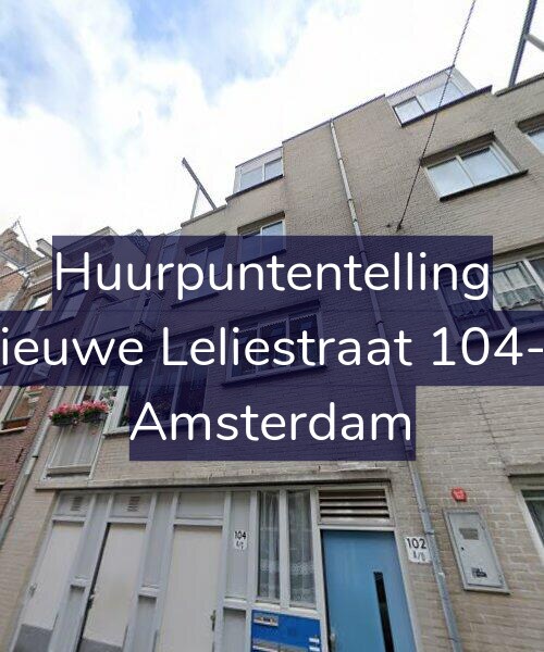 Foto gevel Huurpuntentelling voor Nieuwe Leliestraat 104-B, Amsterdam