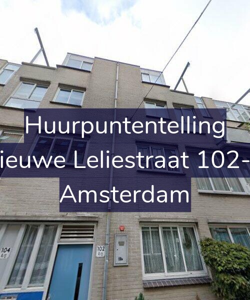Foto gevel Huurpuntentelling voor Nieuwe Leliestraat 102-A, Amsterdam