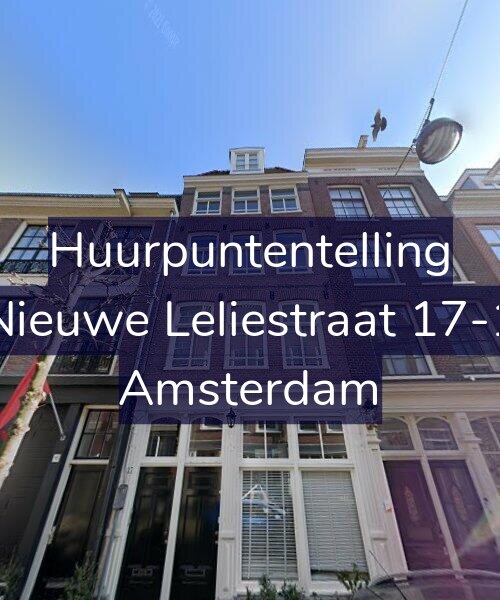 Foto gevel Huurpuntentelling voor Nieuwe Leliestraat 17-1, Amsterdam