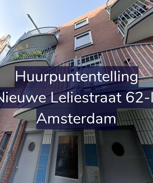 Foto gevel Huurpuntentelling voor Nieuwe Leliestraat 62-F, Amsterdam