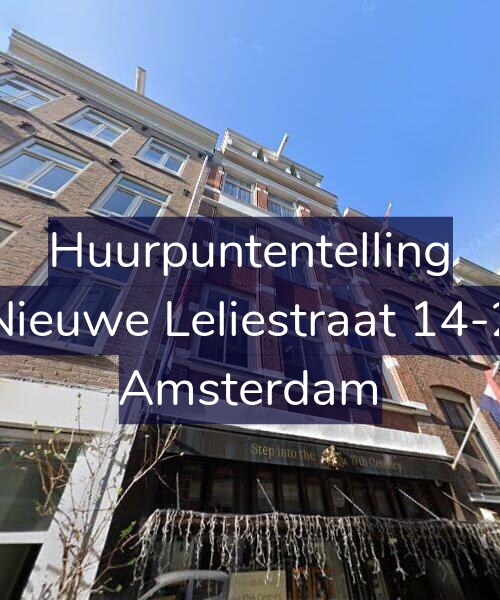 Foto gevel Huurpuntentelling voor Nieuwe Leliestraat 14-2, Amsterdam