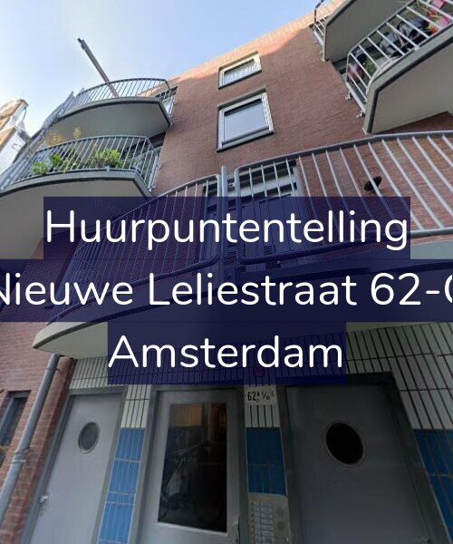 Foto gevel Huurpuntentelling voor Nieuwe Leliestraat 62-C, Amsterdam