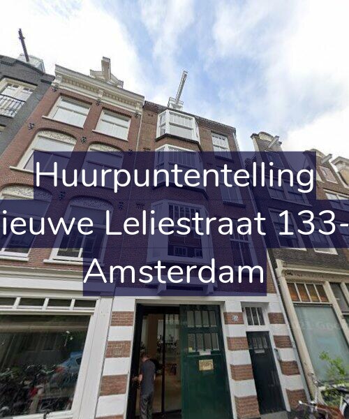 Foto gevel Huurpuntentelling voor Nieuwe Leliestraat 133-3, Amsterdam