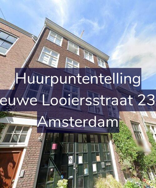 Foto gevel Huurpuntentelling voor Nieuwe Looiersstraat 23-1, Amsterdam