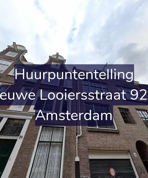 Foto gevel Huurpuntentelling voor Nieuwe Looiersstraat 92-3, Amsterdam