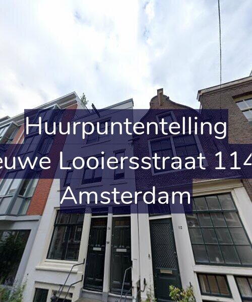 Foto gevel Huurpuntentelling voor Nieuwe Looiersstraat 114-A, Amsterdam