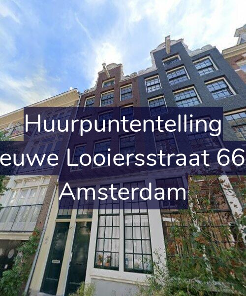 Foto gevel Huurpuntentelling voor Nieuwe Looiersstraat 66-1, Amsterdam