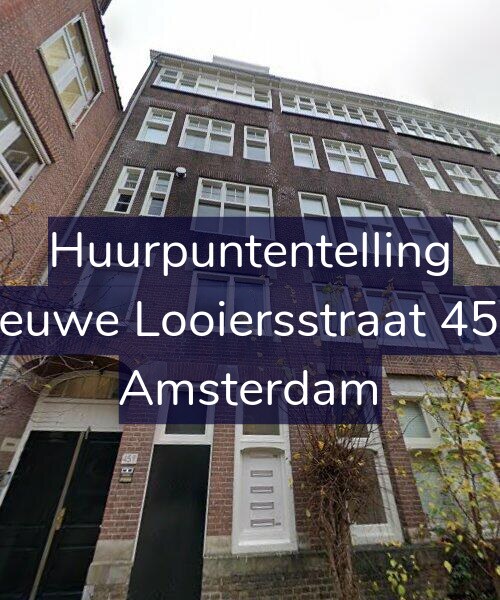 Foto gevel Huurpuntentelling voor Nieuwe Looiersstraat 45-3, Amsterdam