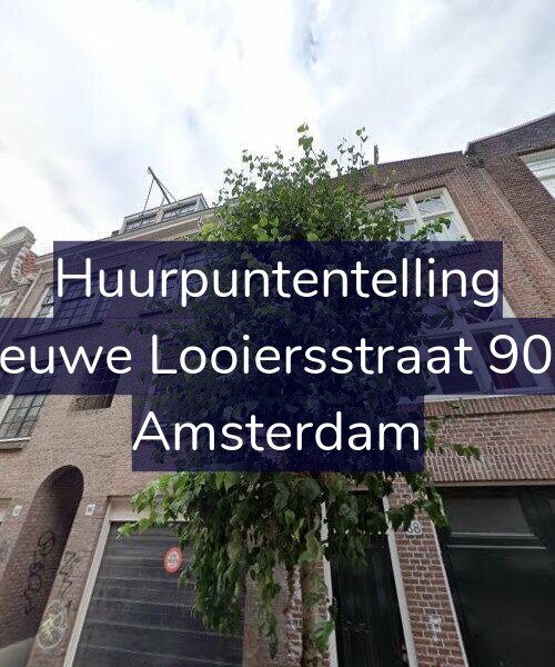 Foto gevel Huurpuntentelling voor Nieuwe Looiersstraat 90-1, Amsterdam