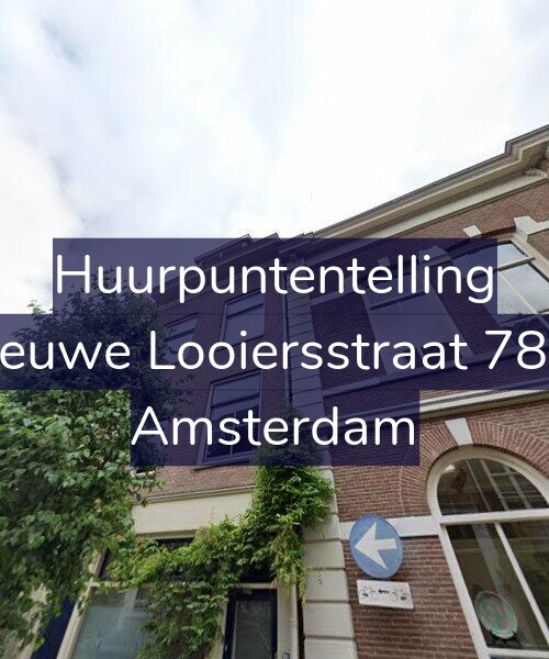Foto gevel Huurpuntentelling voor Nieuwe Looiersstraat 78-2, Amsterdam