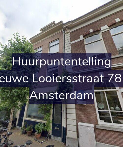 Foto gevel Huurpuntentelling voor Nieuwe Looiersstraat 78-H, Amsterdam