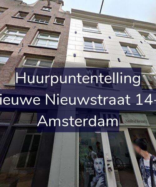 Foto gevel Huurpuntentelling voor Nieuwe Nieuwstraat 14-E, Amsterdam