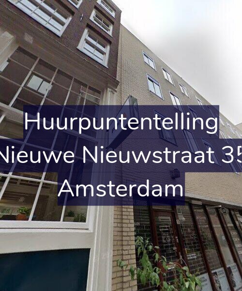 Foto gevel Huurpuntentelling voor Nieuwe Nieuwstraat 35, Amsterdam