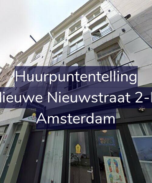 Foto gevel Huurpuntentelling voor Nieuwe Nieuwstraat 2-D, Amsterdam