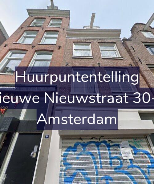 Foto gevel Huurpuntentelling voor Nieuwe Nieuwstraat 30-2, Amsterdam