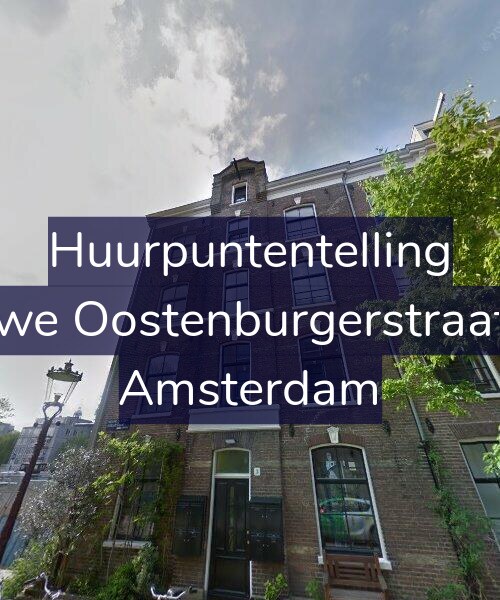 Foto gevel Huurpuntentelling voor Nieuwe Oostenburgerstraat 3-D, Amsterdam