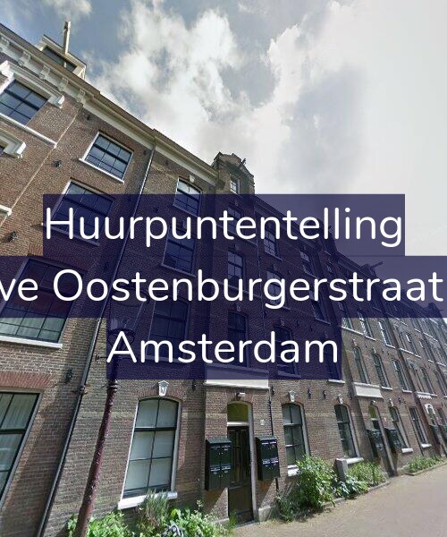Foto gevel Huurpuntentelling voor Nieuwe Oostenburgerstraat 12-A, Amsterdam
