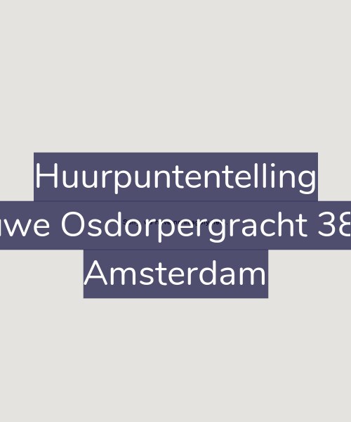 Foto gevel Huurpuntentelling voor Nieuwe Osdorpergracht 380-D, Amsterdam
