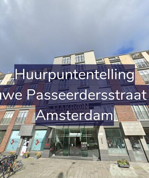 Foto gevel Huurpuntentelling voor Nieuwe Passeerdersstraat 158, Amsterdam