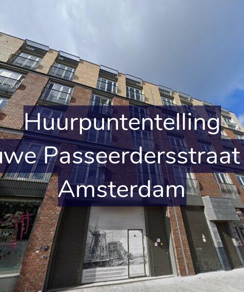 Foto gevel Huurpuntentelling voor Nieuwe Passeerdersstraat 102, Amsterdam