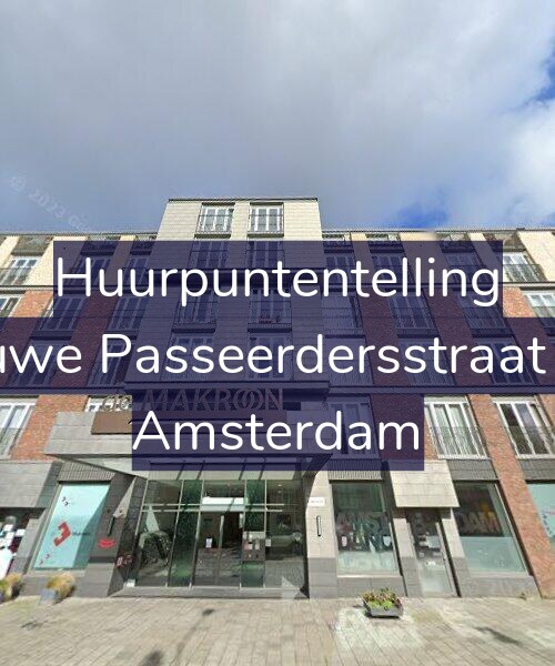Foto gevel Huurpuntentelling voor Nieuwe Passeerdersstraat 178, Amsterdam