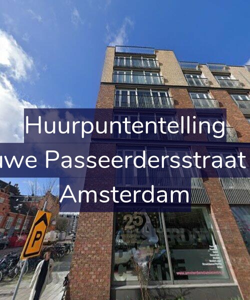 Foto gevel Huurpuntentelling voor Nieuwe Passeerdersstraat 134, Amsterdam