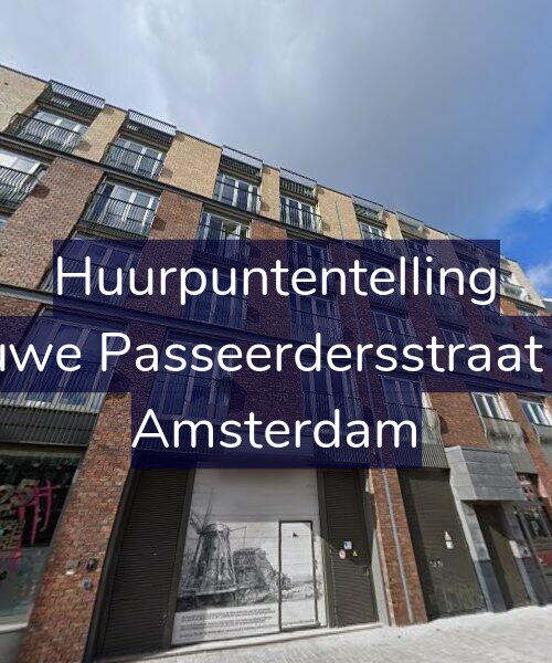 Foto gevel Huurpuntentelling voor Nieuwe Passeerdersstraat 104, Amsterdam