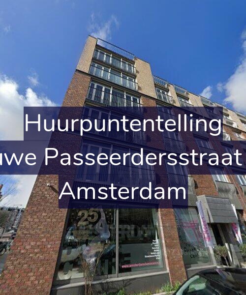 Foto gevel Huurpuntentelling voor Nieuwe Passeerdersstraat 142, Amsterdam