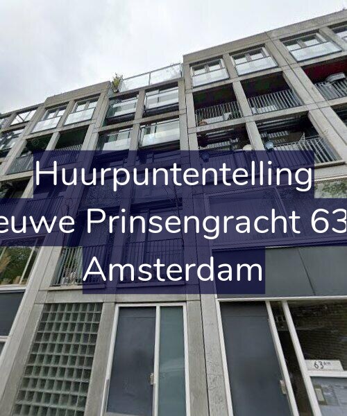 Foto gevel Huurpuntentelling voor Nieuwe Prinsengracht 63-B, Amsterdam