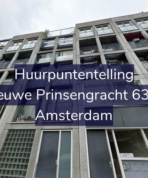 Foto gevel Huurpuntentelling voor Nieuwe Prinsengracht 63-A, Amsterdam