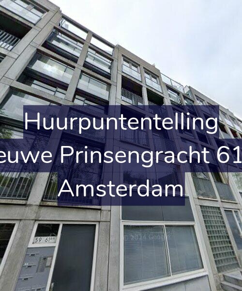Foto gevel Huurpuntentelling voor Nieuwe Prinsengracht 61-C, Amsterdam