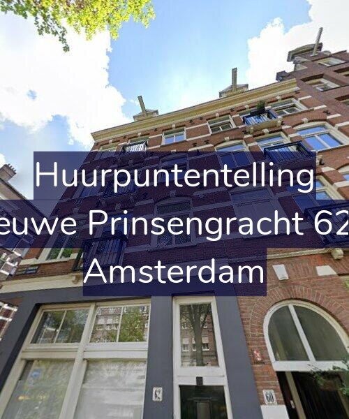 Foto gevel Huurpuntentelling voor Nieuwe Prinsengracht 62-2, Amsterdam