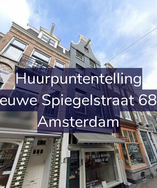 Foto gevel Huurpuntentelling voor Nieuwe Spiegelstraat 68-1, Amsterdam