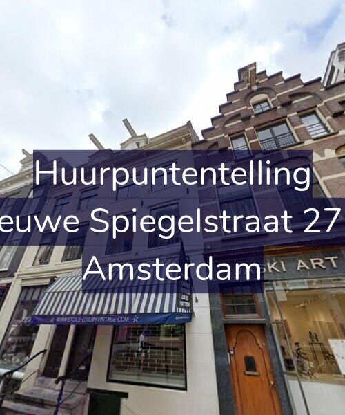 Foto gevel Huurpuntentelling voor Nieuwe Spiegelstraat 27-A, Amsterdam