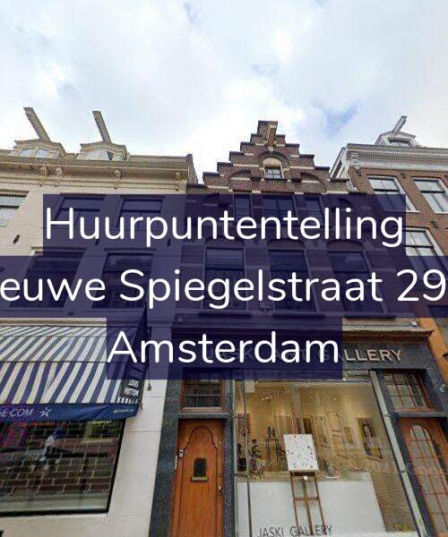 Foto gevel Huurpuntentelling voor Nieuwe Spiegelstraat 29-1, Amsterdam